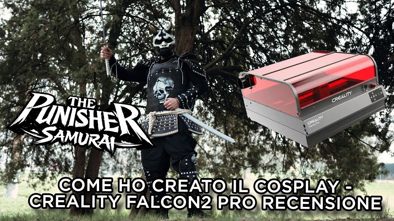 THE PUNISHER SAMURAI: COME HO CREATO IL COSPLAY - CREALITY FALCON2 PRO RECENSIONE