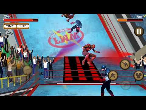 Superhero Wrestling Battle Arena Ring Fighting Video