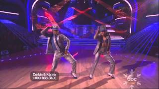 Karina Smirnoff and Corbin Bleu dancing Freestyle on DWTS 11 25 13