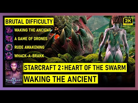 Starcraft 2: Heart of the Swarm - Waking the Ancient - Brutal - All Achievements & Bonus