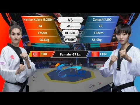 F-57kg | Zongshi Luo（CHN） VS  Hatice Ilgun (TUR) | 2017-2018 Season WT Grand Slam Finals
