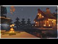 ❄️ Minecraft Winter Cabin w/ C418 Music | 8 Hours