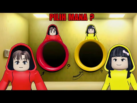 Yuta, Mio Dan Baby Celine Main Perosotan Pertanyaan Di Backroom || ROBLOX