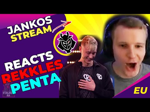 G2 Jankos Reacts to KC Rekkles Pentakill in LFL