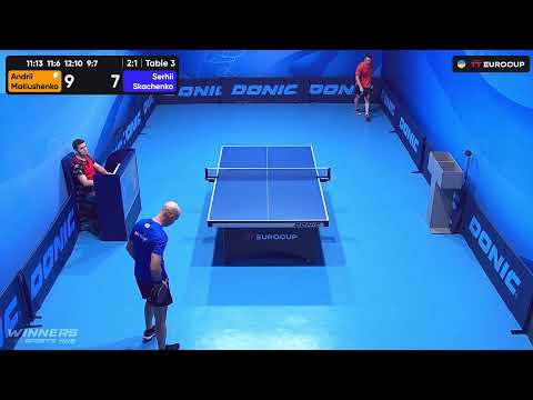 09:55 Andrii Matiushenko - Serhii Skachenko 19.08.2023 TT Euro.Cup Ukraine Master. TABLE 3