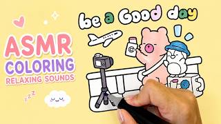 ASMR Relaxing Coloring 🎨 Satisfying Marker Sounds for Relaxation