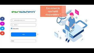 Esn Sistem | Teklif Takip Programı | Esn Web Crm İle Teklif Nasıl Oluşturulur ?
