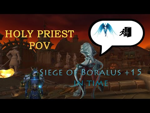 Holy Priest POV / Siege of Boralus (in time) / Season 4 / World of Warcraft Mythic Dungeon 8.3