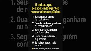 Pessoas inteligentes sabem que silêncio também é proteção