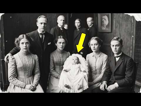 This family photo from 1899 looked happy—until the zoom showed who was really holding the baby