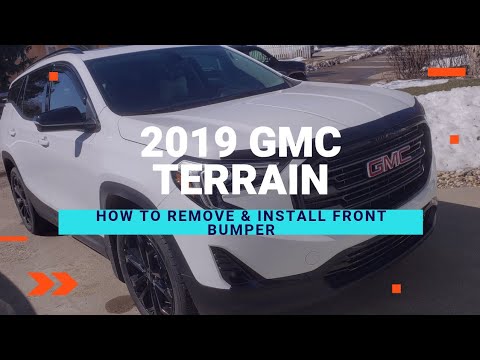 How to remove 2019 GMC TERRAIN front bumper