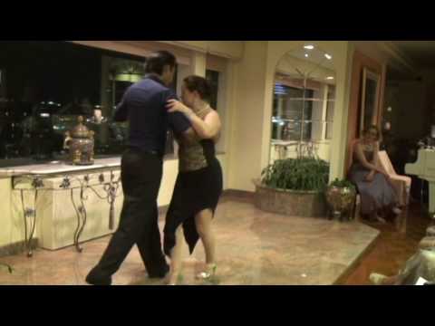 Vanda Treiser, Alejandro Villalobos, dancing tango Alma de bandoneon