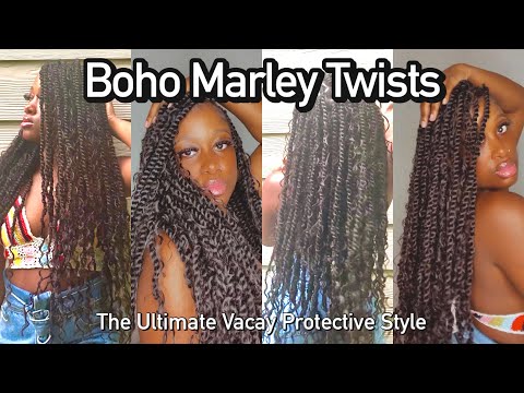 Boho Marley Twists! This Protective Style is a MUST...