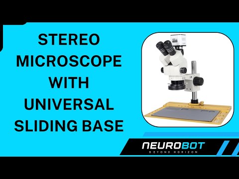 Plan trinocular stereo microscope, 200x