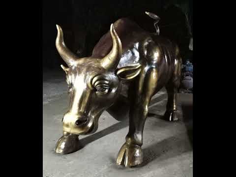 Share Market Fibreglass Bull Statue
