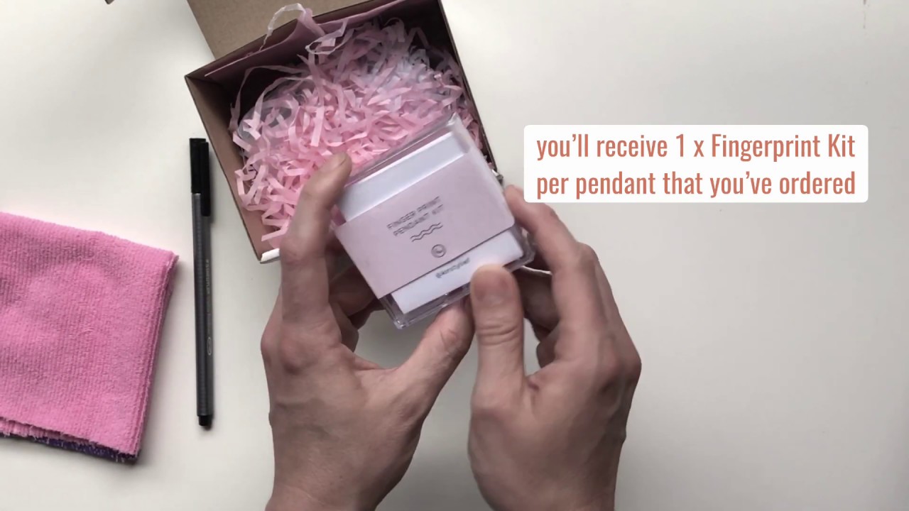 Fingerprint Pendant Kit: How to get the best print