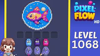 Pixel Flow Level 1068 Solution Walkthrough