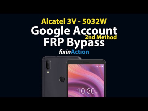 How to Easy Bypass Alcatel 3V 5032W FRP Google Account Gmail Removal without PC 2nd Method