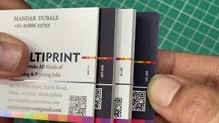 Visiting Cards Paper Types / Variety Available at MULTIPRINT