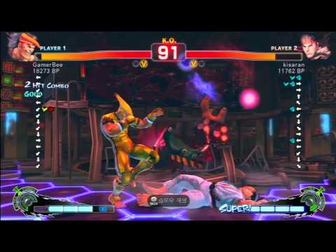 SSF4 Rank Match  GamerBee (AD)  vs  kisaran (RY)