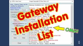 VCDS - Gateway Installation List