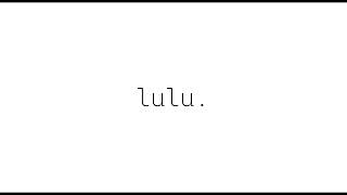 lulu. / りらる 【歌ってみた】