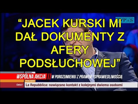 Stonoga: Kurski dał dokumenty w sprawie afery podsłuchowej