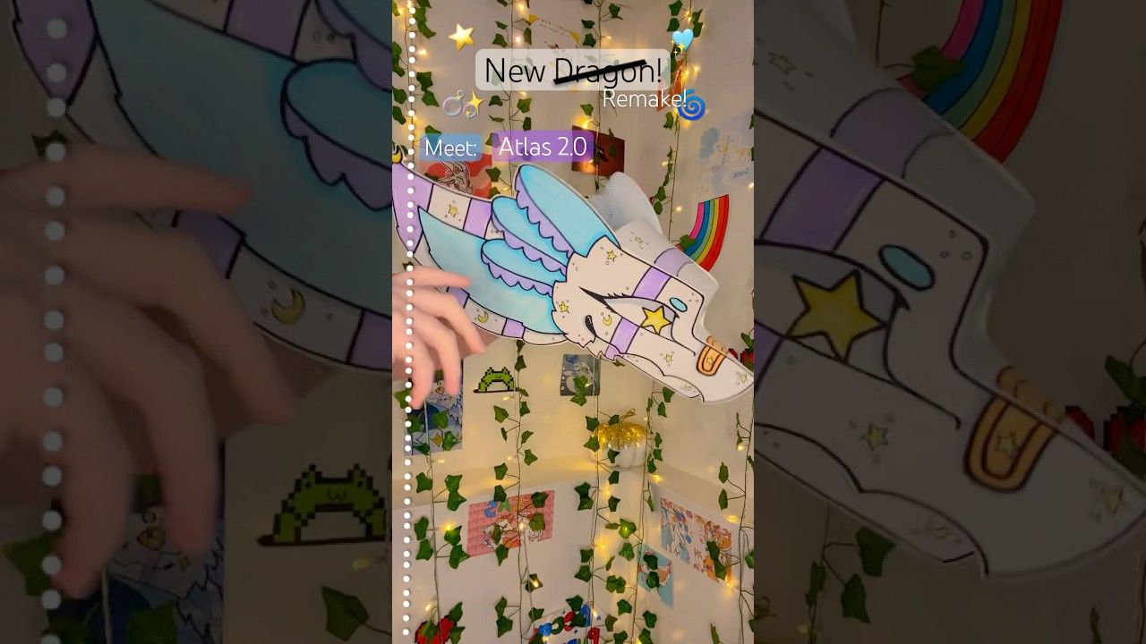 New dragon! 🫧⭐️🩵 #paperart #newdragon #paper #dragon #puppet #artist #puppeteer #paperdragon