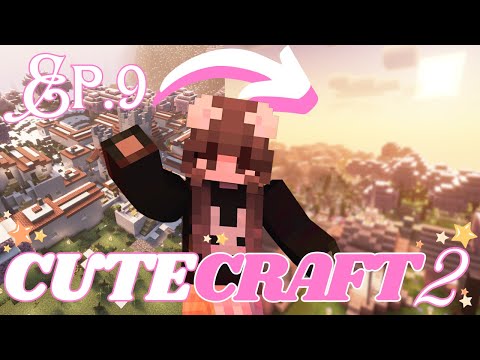 Fairy Village Galore 🧚‍♀️ (Village Makeover Part2) | CuteCraft 2 | Ep.9 |