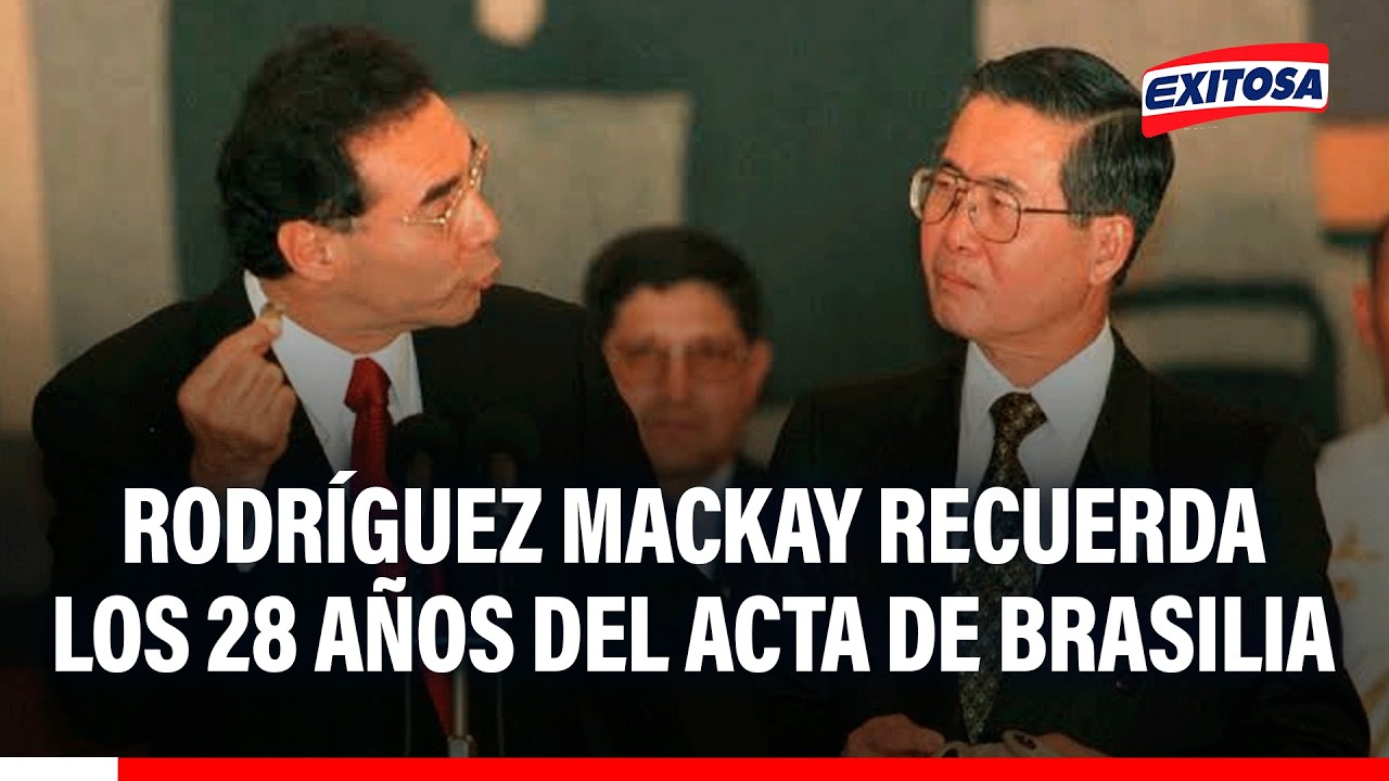 🔴🔵 Miguel Ángel Rodríguez Mackay recuerda los 28 años del Acta de Brasilia