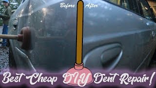 How To Fix A Dent With A Plunger!
