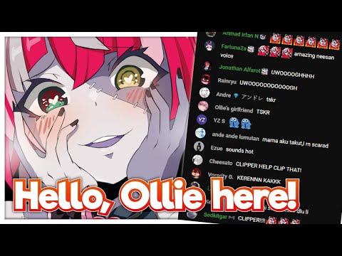 Chat got surprised by how Ollie's IRL voice when she touch grass !!!!