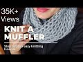 Easy & beautiful 🧣Muffler/Scarf knitting 🧶tutorial for winter 😍|Muffler design | Simply Deepika