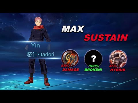 START ABUSING MAX SUSTAIN YIN BUILD AND EMBLEM 2026!!🔥(Must try!) - MLBB