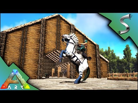 EQUUS STABLES BUILDING! MASSIVE STABLE BUILD - Ark: Survival Evolved [S3E121]