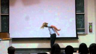 preview picture of video 'UC Berkeley Math Professor - Backflip in Lecture!'