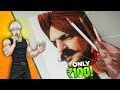 How To Draw SIDHU MOOSE WALA With 100 DOMs Colour Pencils