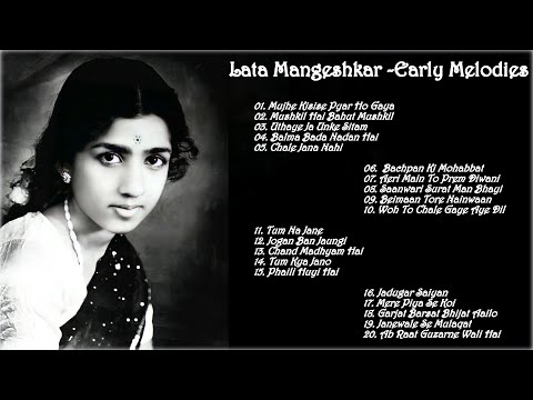 Lata Mangeshkar || Early Melodies || Late 40's - Early 50's