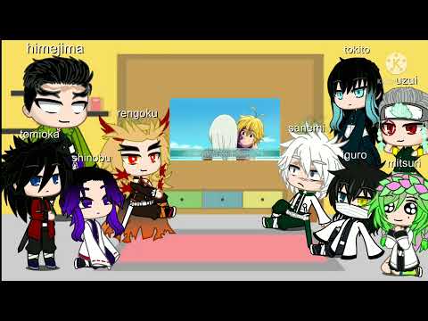 los 9 pilares reaccionan a nanatsu no taizai (parte 1?)