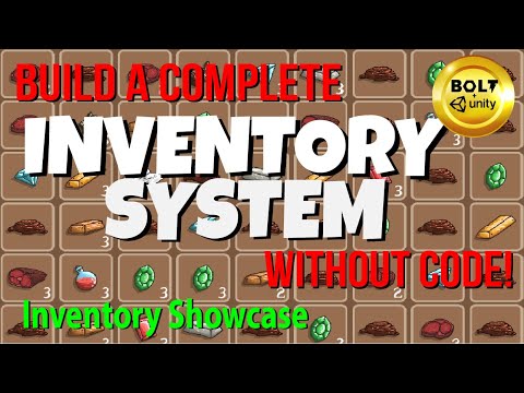 My Complete Inventory System (Without Code!)  Showcase - Unity + Bolt Visual Scripting