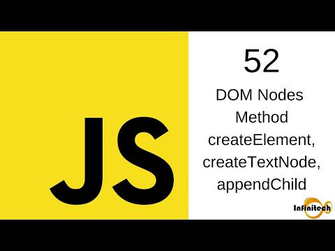 Javascript Tutorial In Hindi 52 Dom Nodes Appendchildcreateelement Createtextnode In Javascript