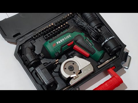 Parkside Cordless Screwdriver PAS 4 C4 - Unboxing and Test