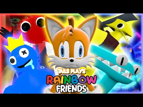 Tails plays - ROBLOX RAINBOW FRIENDS !!! Chapter 1 and 2 feat @Newgadjet66