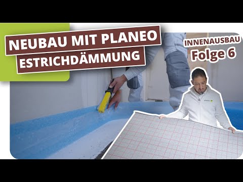 Fußbodenheizung - Randdämmstreifen und Estrichdämmung verlegen #6