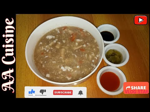 Chicken Hot & Sour soup recipe by AA Cuisine || Winter's special || AA Cuisine