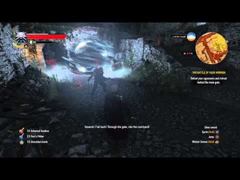 The Witcher 3 - The Battle of Kaer Morhen: Close the Portals in Courtyard & Defeat The Wild Hunt
