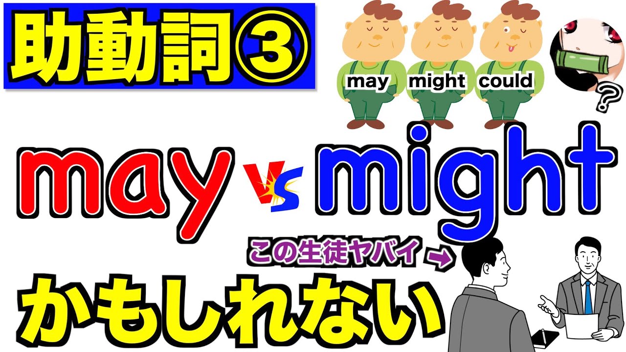 【高校英語】mayとmightの使い方とは？助動詞③【couldとの違い】