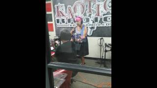 Alice bag "He's so sorry" live at kaotic radio 7-14-16