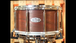 Video thumbnail for Pearl 14x8 Free Floating African Mahogany Snare Drum by The Drum Shop - Portland, Maine