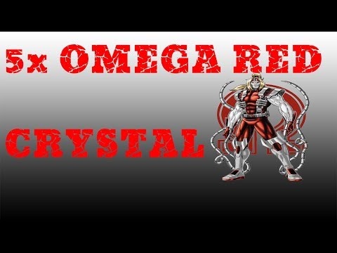 5x 5 Star Omega Red Featured Crystal Opening   Marvel Contest Of Champions